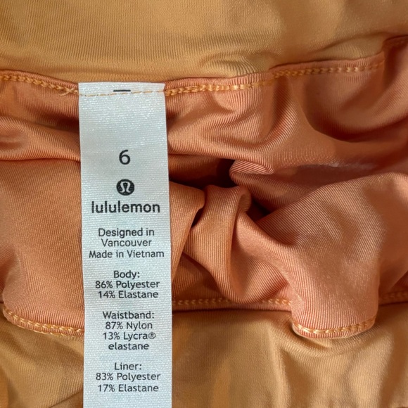 Lululemon Athletica Peach Athletic Shorts - Picture 2 of 3